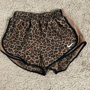 cheetah print nike shorts